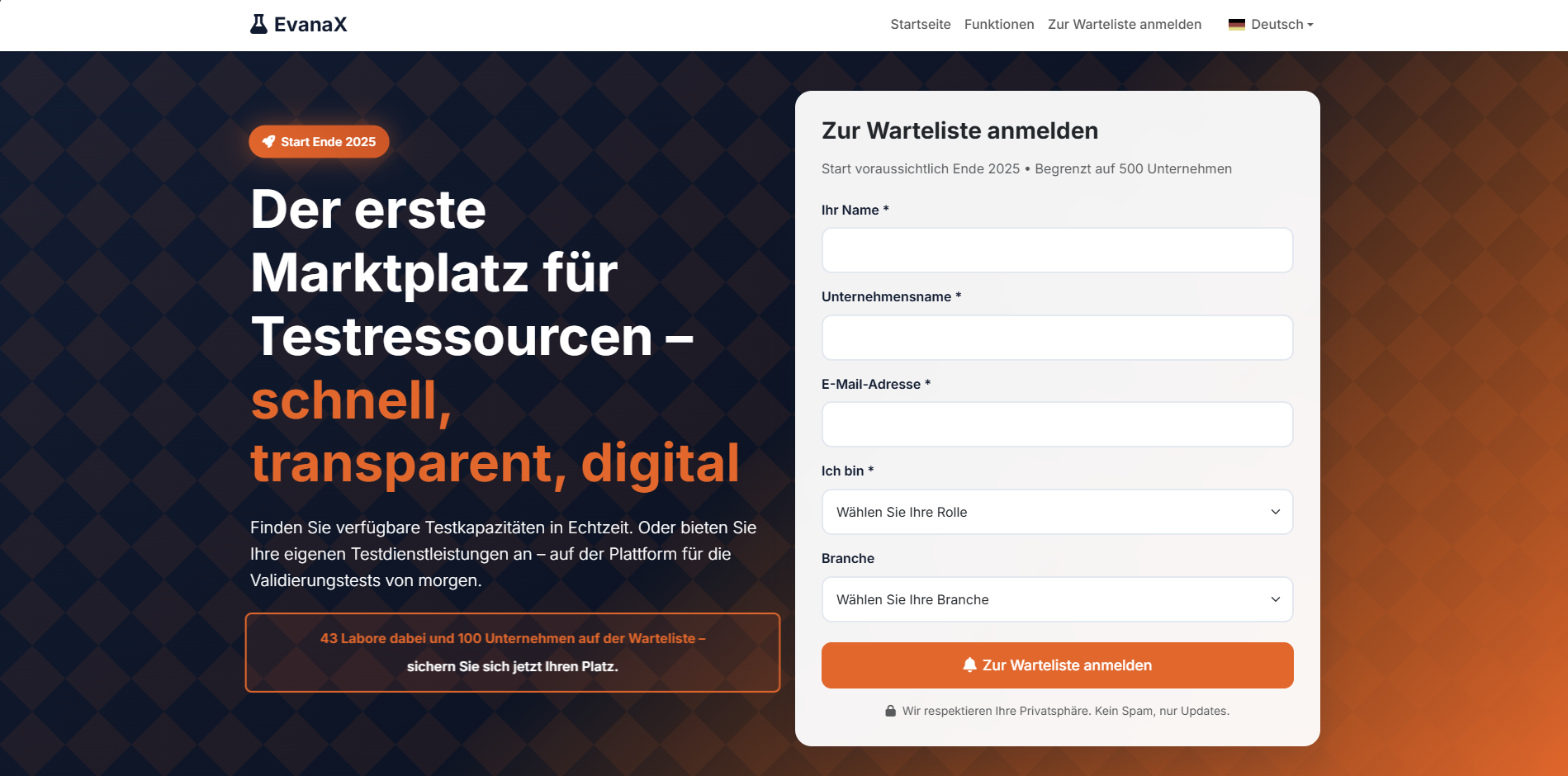 Vorschau der Website EvanaX.io